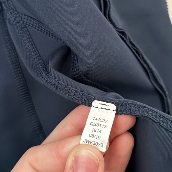 Athletic Zip-Up Jacket 90 Degree By Reflex Navy Blue Sheer Mesh Panels Size M - Picture 11 of 14